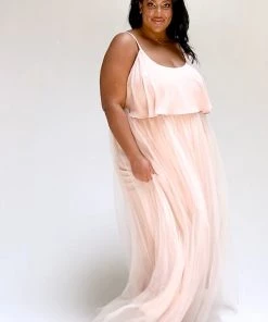 Show Me Your Mumu Bridesmaids Dresses Olivia Overskirt ~ Dusty Blush Tulle
