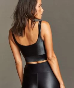 Show Me Your Mumu Clothes Triton Tankini ~ Solid Black Cire