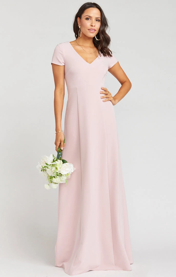 Show Me Your Mumu Bridesmaids Dresses Geneva Gown ~ Vintage Rose Stretch Crepe 3 Show Me Your Mumu Bridesmaids Dresses Geneva Gown ~ Vintage Rose Stretch Crepe