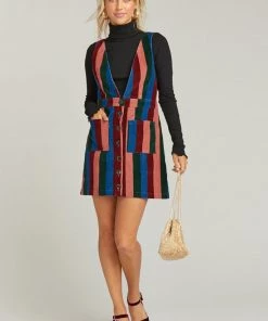 Show Me Your Mumu Connelly Overall Dress ~ Mutown Stripe Denim 11 Show Me Your Mumu Connelly Overall Dress ~ Mutown Stripe Denim