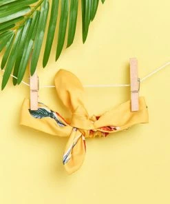 Show Me Your Mumu Accessories Abbie Tie Baby Headband ~ Fruit Basket Yellow