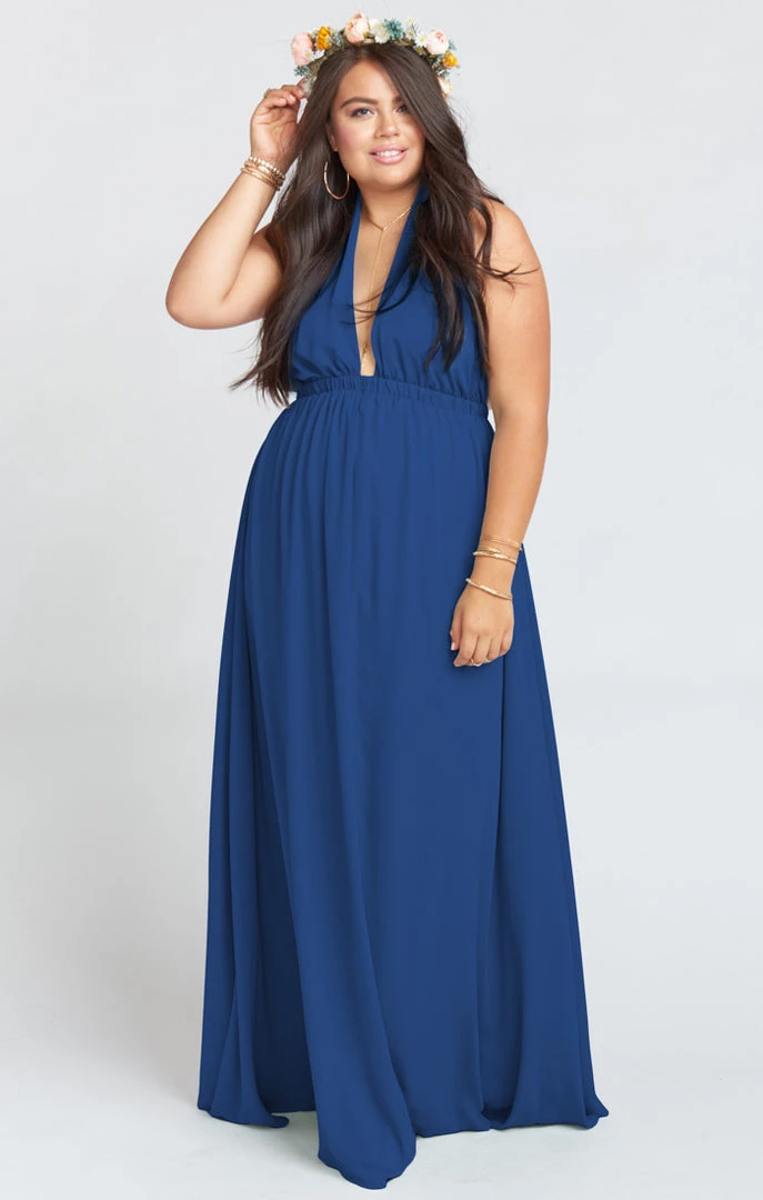Show Me Your Mumu Luna Halter Dress ~ Rich Navy Crisp 7 Show Me Your Mumu Luna Halter Dress ~ Rich Navy Crisp