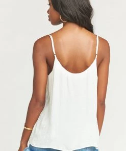 Show Me Your Mumu Cammys Cami ~ White Silky Dots Clothes