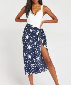 Show Me Your Mumu Nyla Sarong ~ Star Spangled Swim