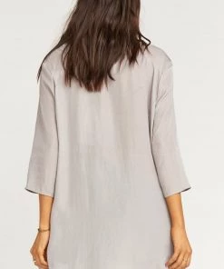 Show Me Your Mumu Downtown Tunic ~ Silver Dollar Satin Clothes