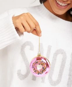 Show Me Your Mumu Accessories Sunnylife ~ Donut Festive Ornament ~ Pink