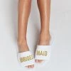 Show Me Your Mumu Brides Maid Slippers ~ White New Mu
