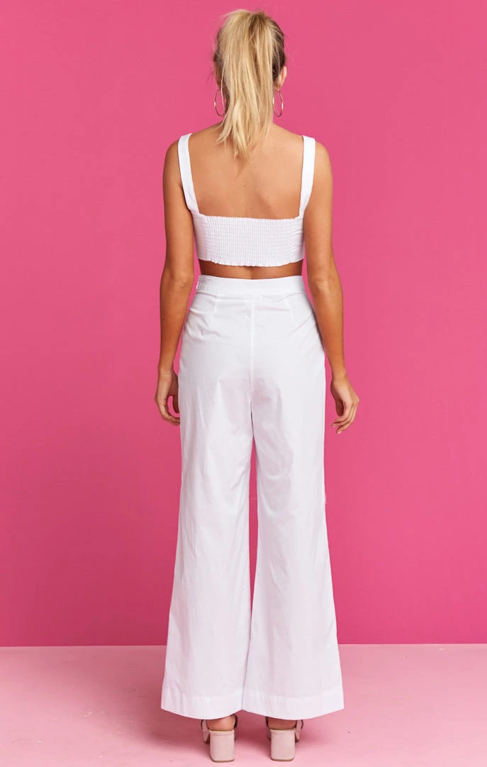 Show Me Your Mumu Stacie Sailor Pants ~ White Poplin Bottoms 5 Show Me Your Mumu Stacie Sailor Pants ~ White Poplin Bottoms