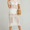 Show Me Your Mumu Clea Cover Up ~ White Crochet Clothes