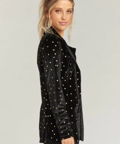 Show Me Your Mumu Boss Blazer ~ Rockstar Velvet
