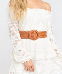 Show Me Your Mumu Accessories Nalani Braided Belt ~ Tan