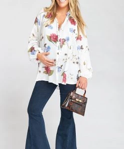 Show Me Your Mumu Alicia Tunic ~ Florence Floral Silky Dots Maternity