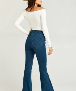 Show Me Your Mumu Berkeley Zip Up Bells ~ Dark Rainstorm Denim