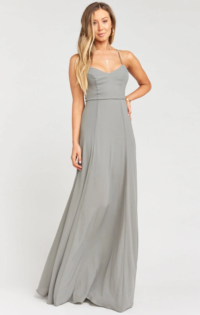 Show Me Your Mumu Godshaw Goddess Gown ~ Soft Charcoal Crisp Bridesmaids Dresses 7 Show Me Your Mumu Godshaw Goddess Gown ~ Soft Charcoal Crisp Bridesmaids Dresses