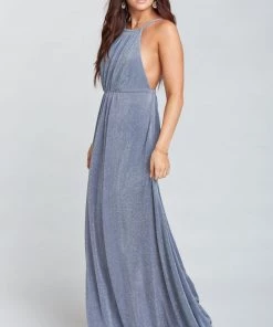 Show Me Your Mumu Amanda Maxi Dress ~ Dancing Queen Shine Smoke