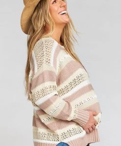 Show Me Your Mumu Sweaters Yala Sweater ~ Sand Dune Stripe