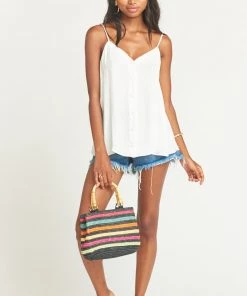 Show Me Your Mumu Cammys Cami ~ White Silky Dots Clothes