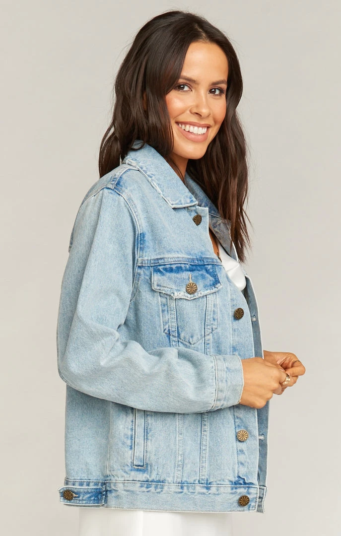 Show Me Your Mumu Dover Denim Jacket ~ Bride Graphic Light Wash New Mu 6 Show Me Your Mumu Dover Denim Jacket ~ Bride Graphic Light Wash New Mu