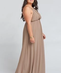 Show Me Your Mumu Amanda Maxi Dress ~ Dune Chiffon Bridesmaids Dresses