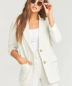 Show Me Your Mumu Ford Blazer ~ Sorrento Stripe Linen Clothes