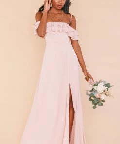 Show Me Your Mumu Emma Ruffle Maxi Dress ~ Dusty Blush Crisp 21 Show Me Your Mumu Emma Ruffle Maxi Dress ~ Dusty Blush Crisp
