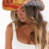 Show Me Your Mumu Flag Cowboy Hat ~ Red & Blue 1 Show Me Your Mumu Flag Cowboy Hat ~ Red & Blue
