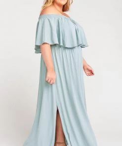 Show Me Your Mumu Bridesmaids Dresses Hacienda Maxi Dress ~ Silver Sage Crisp