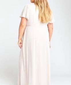 Show Me Your Mumu Noelle Flutter Wrap Dress ~ Show Me The Ring Crisp