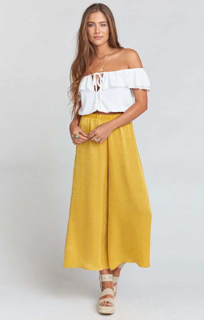 Show Me Your Mumu Explorer Pants ~ Mustard Sheen 12 Show Me Your Mumu Explorer Pants ~ Mustard Sheen