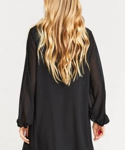 Show Me Your Mumu Thunderbird Dress ~ Black Chiffon