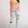 Show Me Your Mumu Clothes Kenzie Tank ~ Liquid Mesh Rose Gold