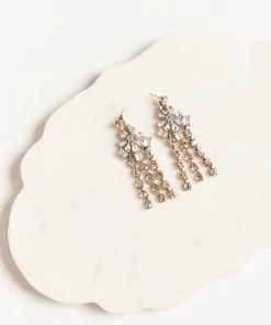 Show Me Your Mumu Accessories All Eyes On You Chandelier Earrings ~ Silver/Gold