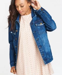 Show Me Your Mumu Drine Denim Jacket ~ Mediterranean