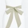 Show Me Your Mumu Bridesmaid Sash ~ Moss Green Crisp Bridesmaids Dresses