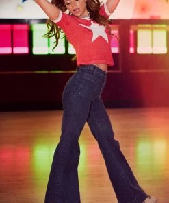 Show Me Your Mumu Farrah Trouser Flare Long ~ Downpour