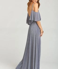 Show Me Your Mumu Renee Ruffle Maxi Dress ~ Dancing Queen Shine Smoke 13 Show Me Your Mumu Renee Ruffle Maxi Dress ~ Dancing Queen Shine Smoke