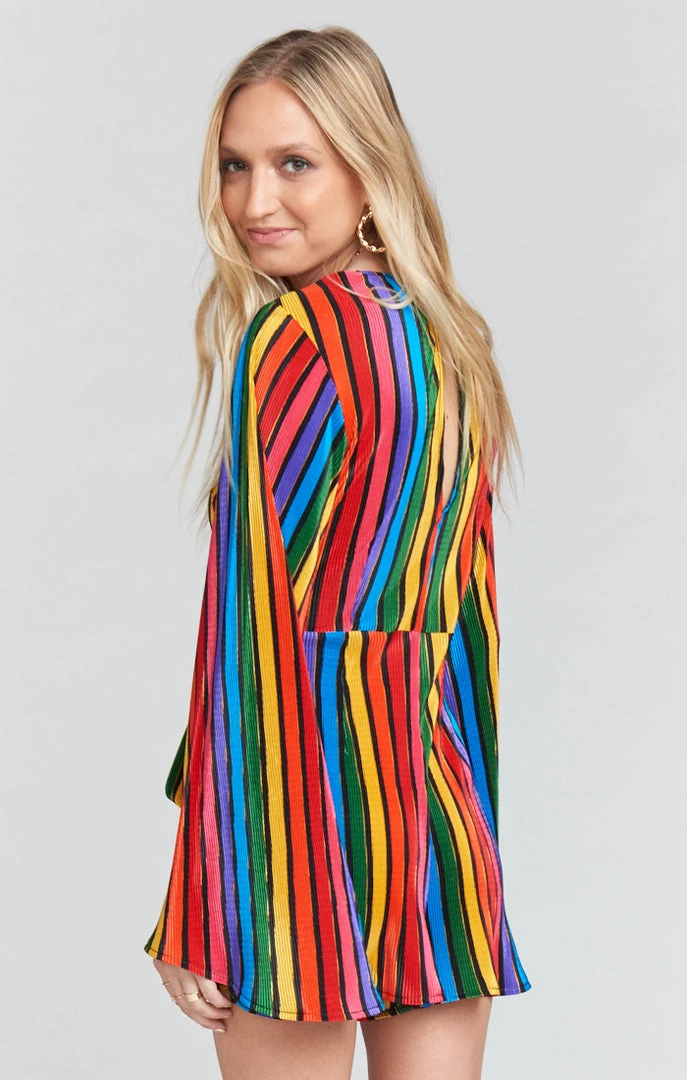 Show Me Your Mumu Caleb Romper ~ Rainbow Parade Pleat Rompers 5 Show Me Your Mumu Caleb Romper ~ Rainbow Parade Pleat Rompers