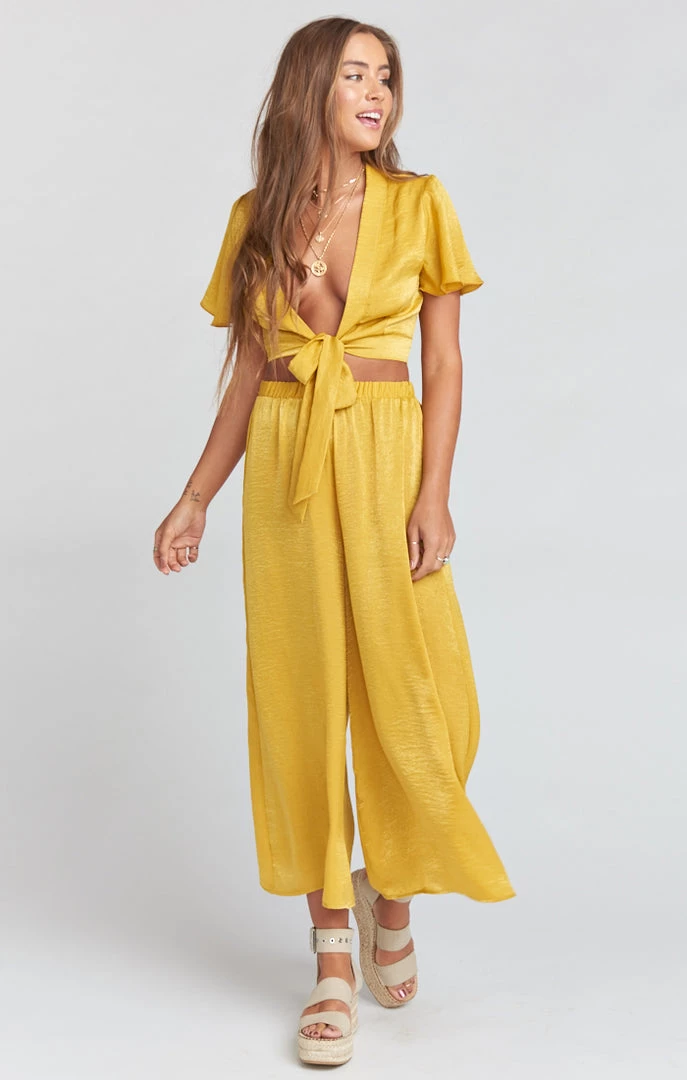 Show Me Your Mumu Explorer Pants ~ Mustard Sheen 14 Show Me Your Mumu Explorer Pants ~ Mustard Sheen