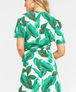 Show Me Your Mumu Clothes McMahan Wrap Dress ~ Palm Palm