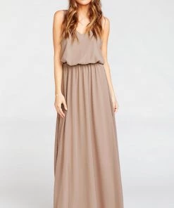 Show Me Your Mumu Kendall Maxi Dress ~ Dune Chiffon Bridesmaids Dresses
