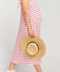 Show Me Your Mumu Dresses Lucas Midi Dress ~ Dock Stripe Red