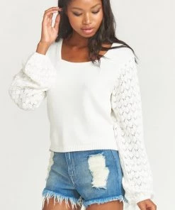 Show Me Your Mumu Sweaters Natalia Sweater ~ Soft White