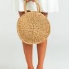 Show Me Your Mumu Sunburst Circle Straw Bag ~ Natural Accessories