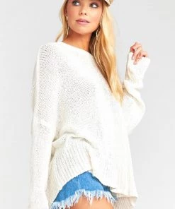 Show Me Your Mumu Anya Sweater ~ Off White Knit