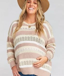 Show Me Your Mumu Sweaters Yala Sweater ~ Sand Dune Stripe