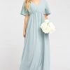 Show Me Your Mumu Emily Empire Maxi Dress ~ Silver Sage Crisp