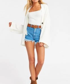 Show Me Your Mumu New Mu Brit Cardigan ~ Brady Knit Cream