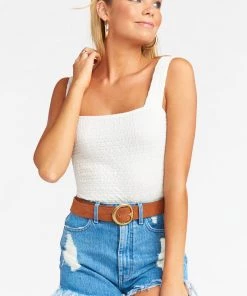 Show Me Your Mumu Rory Bodysuit ~ Brady Knit Cream New Mu