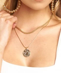 Show Me Your Mumu Aurora Coin Layered Necklace ~ Gold Accessories