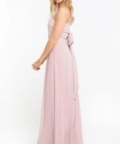 Show Me Your Mumu Bridesmaids Dresses Lauren Tie Maxi Dress ~ Neutral Mauve Chiffon 10 Show Me Your Mumu Bridesmaids Dresses Lauren Tie Maxi Dress ~ Neutral Mauve Chiffon